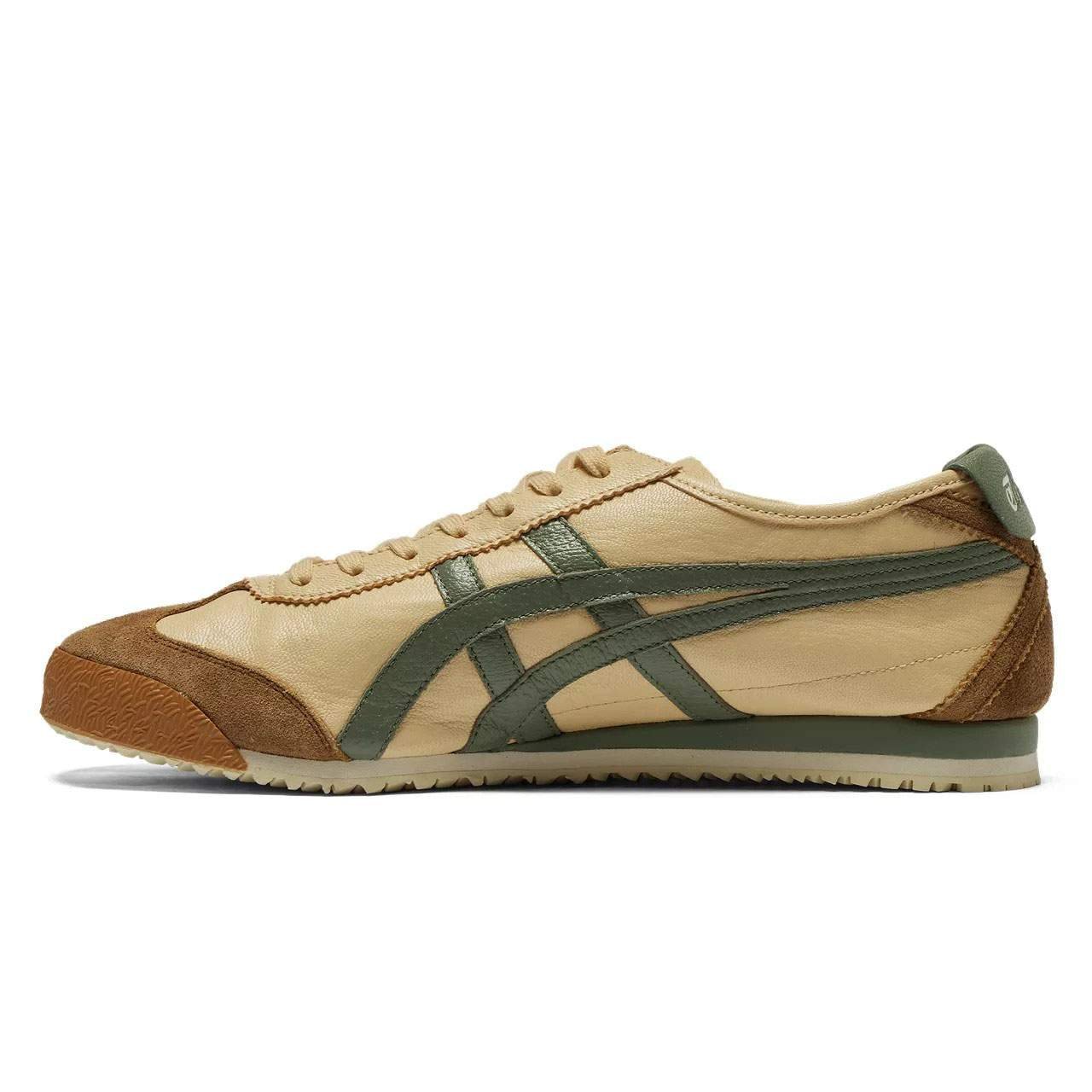 נעלי אוניטסוקה טייגר | Onitsuka Tiger MEXICO 66 NM Beige/Grass Green – תמונה 2