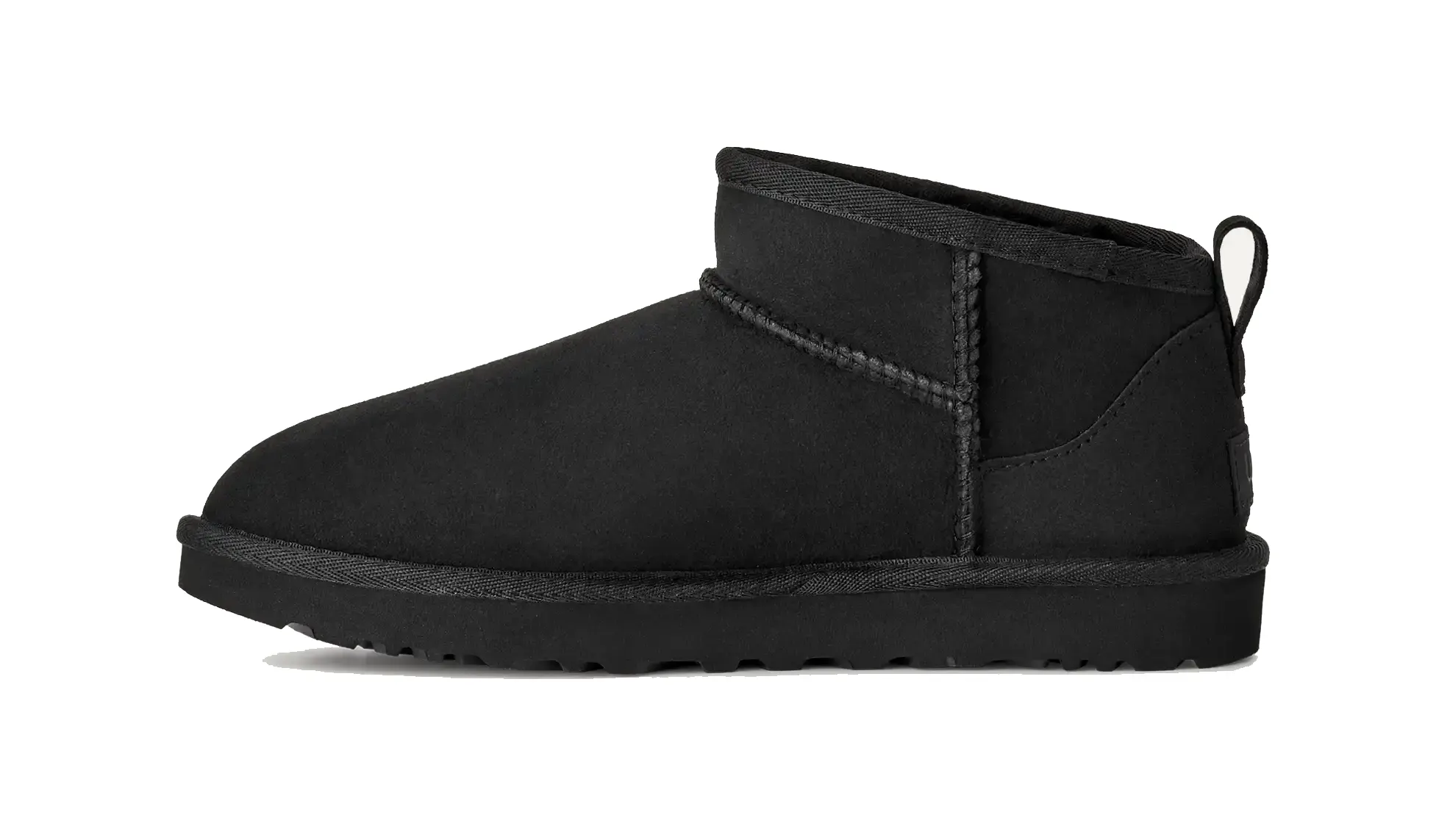 נעלי האג גברים | UGG Men’s Classic Ultra Mini Boot Black – תמונה 3