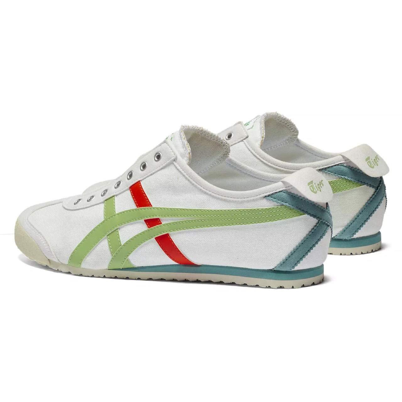 נעלי אוניטסוקה טייגר | Onitsuka Tiger MEXICO 66 SLIP ON White/Jade – תמונה 4