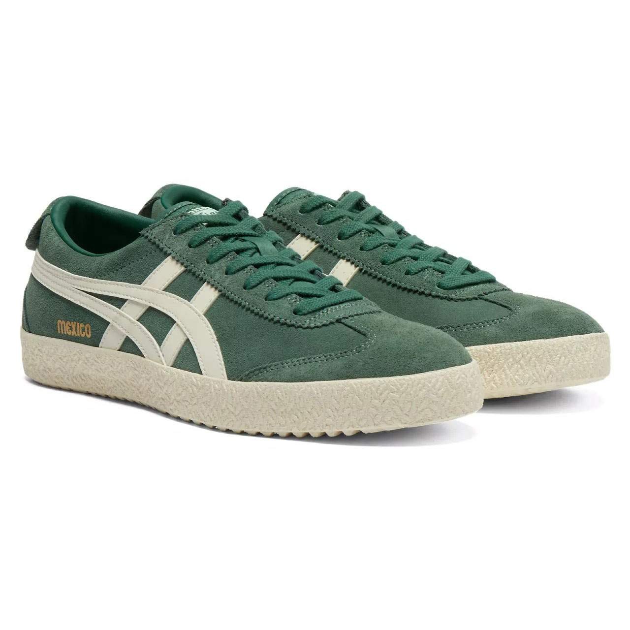 נעלי אוניטסוקה טייגר | Onitsuka Tiger MEXICO 66 DELEGATION Pine Green/Cream – תמונה 4