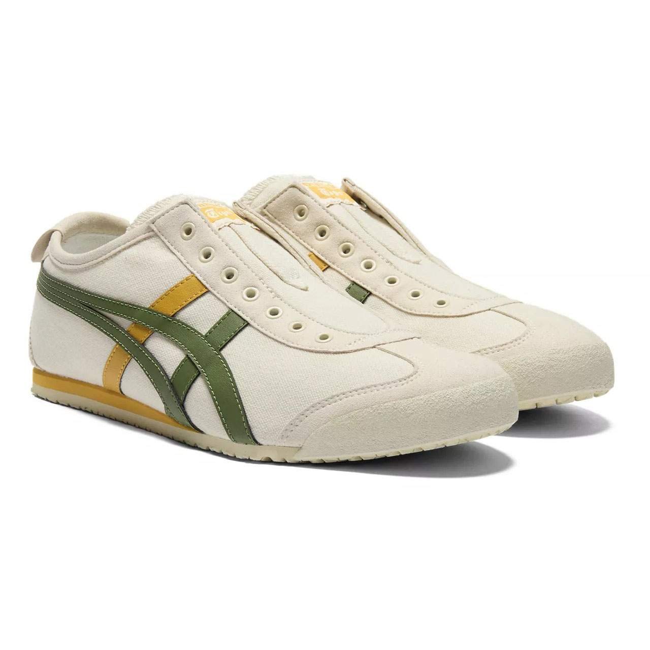 נעלי אוניטסוקה טייגר | Onitsuka Tiger MEXICO 66 SLIP ON Birch/Moss – תמונה 3