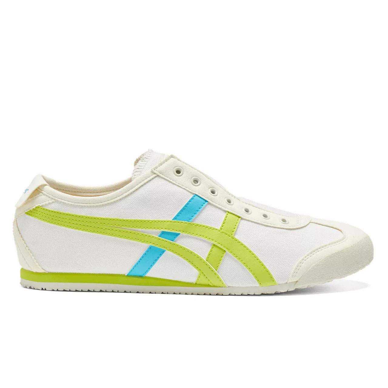 נעלי אוניטסוקה טייגר | Onitsuka Tiger MEXICO 66 SLIP ON Cream/Neon Lime