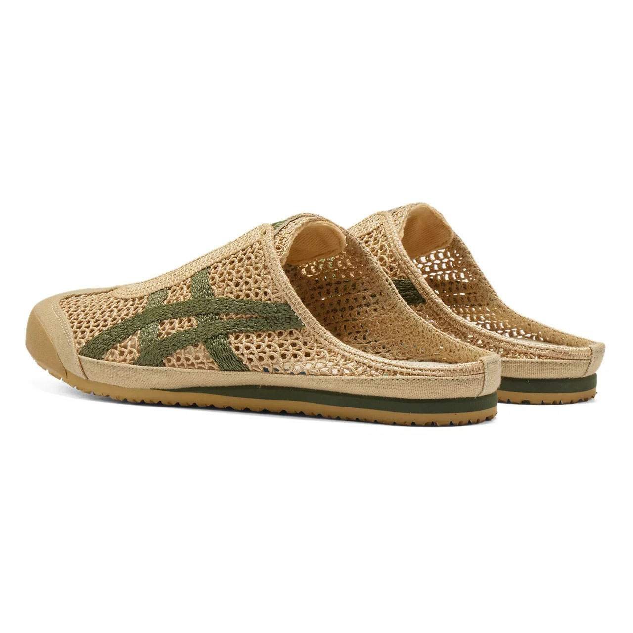 נעלי אוניטסוקה טייגר | Onitsuka Tiger MEXICO 66 SABOT Beige/Green – תמונה 4