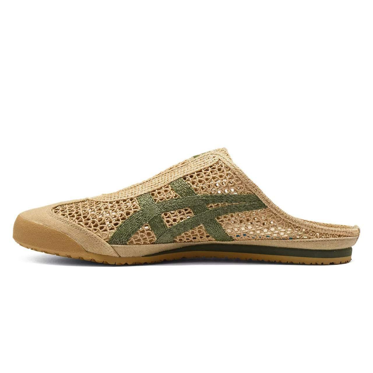 נעלי אוניטסוקה טייגר | Onitsuka Tiger MEXICO 66 SABOT Beige/Green – תמונה 2