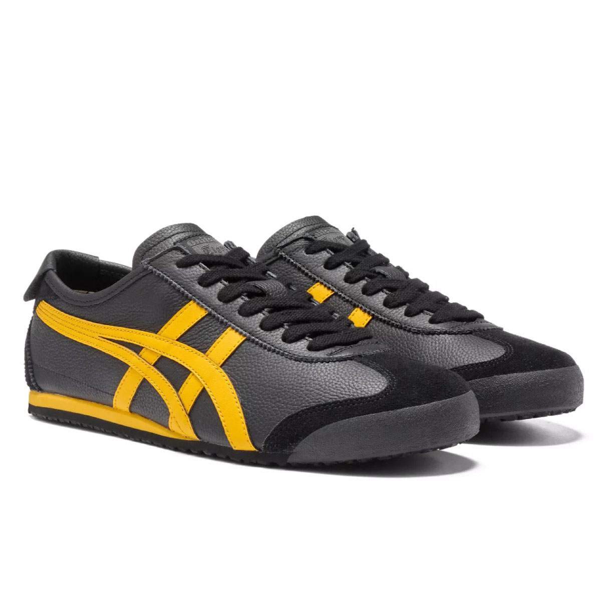 נעלי אוניטסוקה טייגר | Onitsuka Tiger MEXICO 66 Black/Yellow – תמונה 4