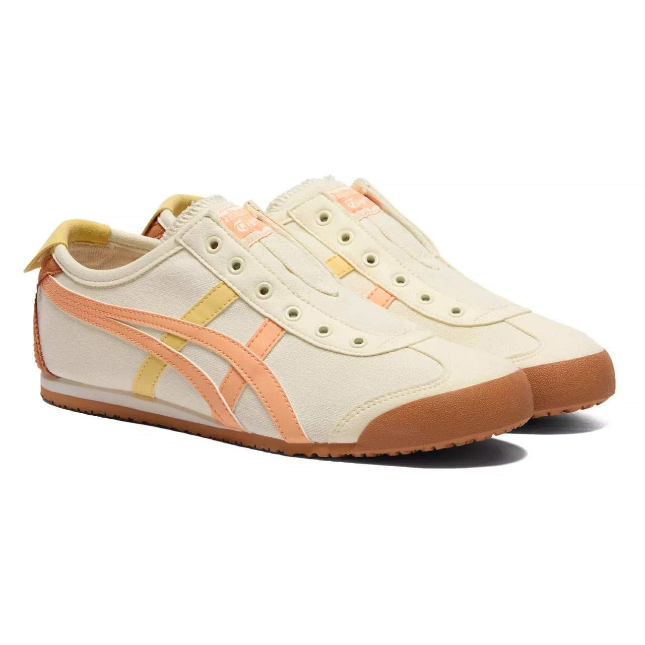 נעלי אוניטסוקה טייגר | Onitsuka Tiger MEXICO 66 SLIP ON Ivory/Summer Dune – תמונה 3