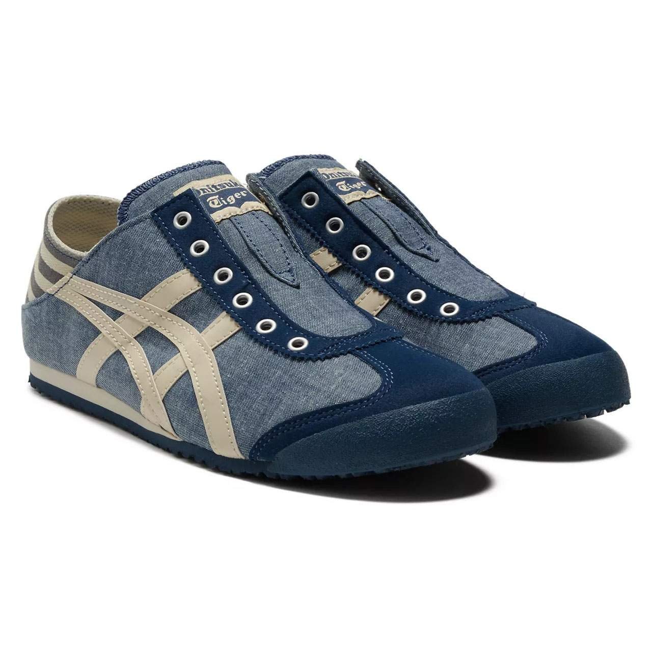 נעלי אוניטסוקה טייגר | Onitsuka Tiger MEXICO 66 PARATY Blue Chambray/Natural – תמונה 4