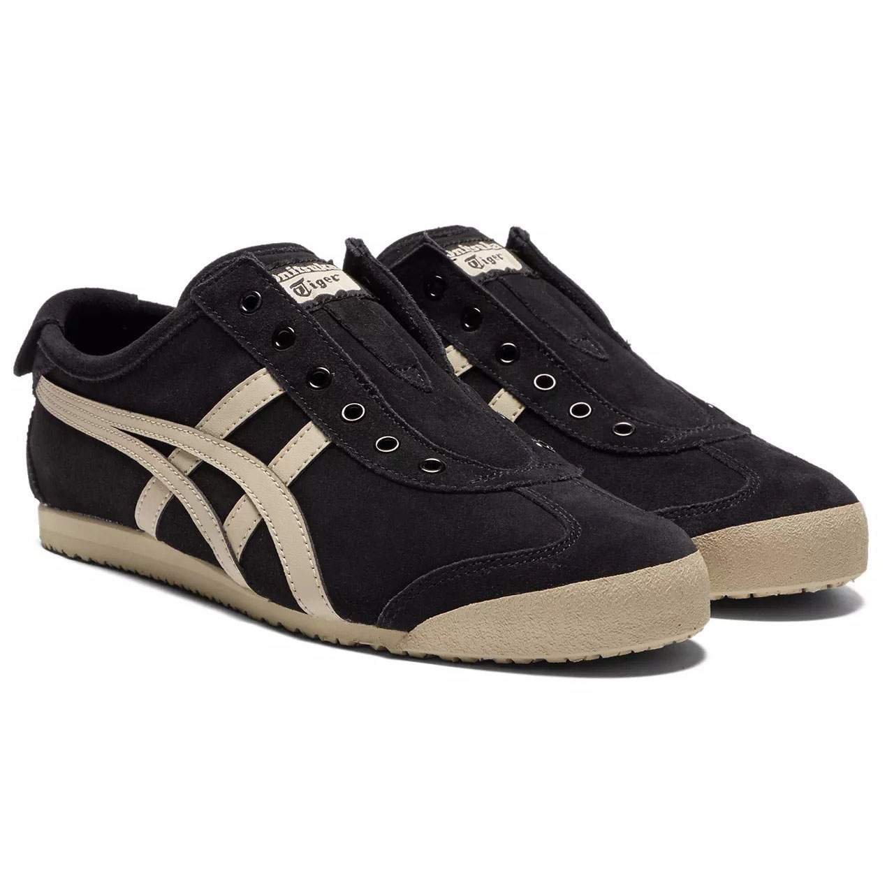 נעלי אוניטסוקה טייגר | Onitsuka Tiger MEXICO 66 SLIP ON Black/Putty – תמונה 3
