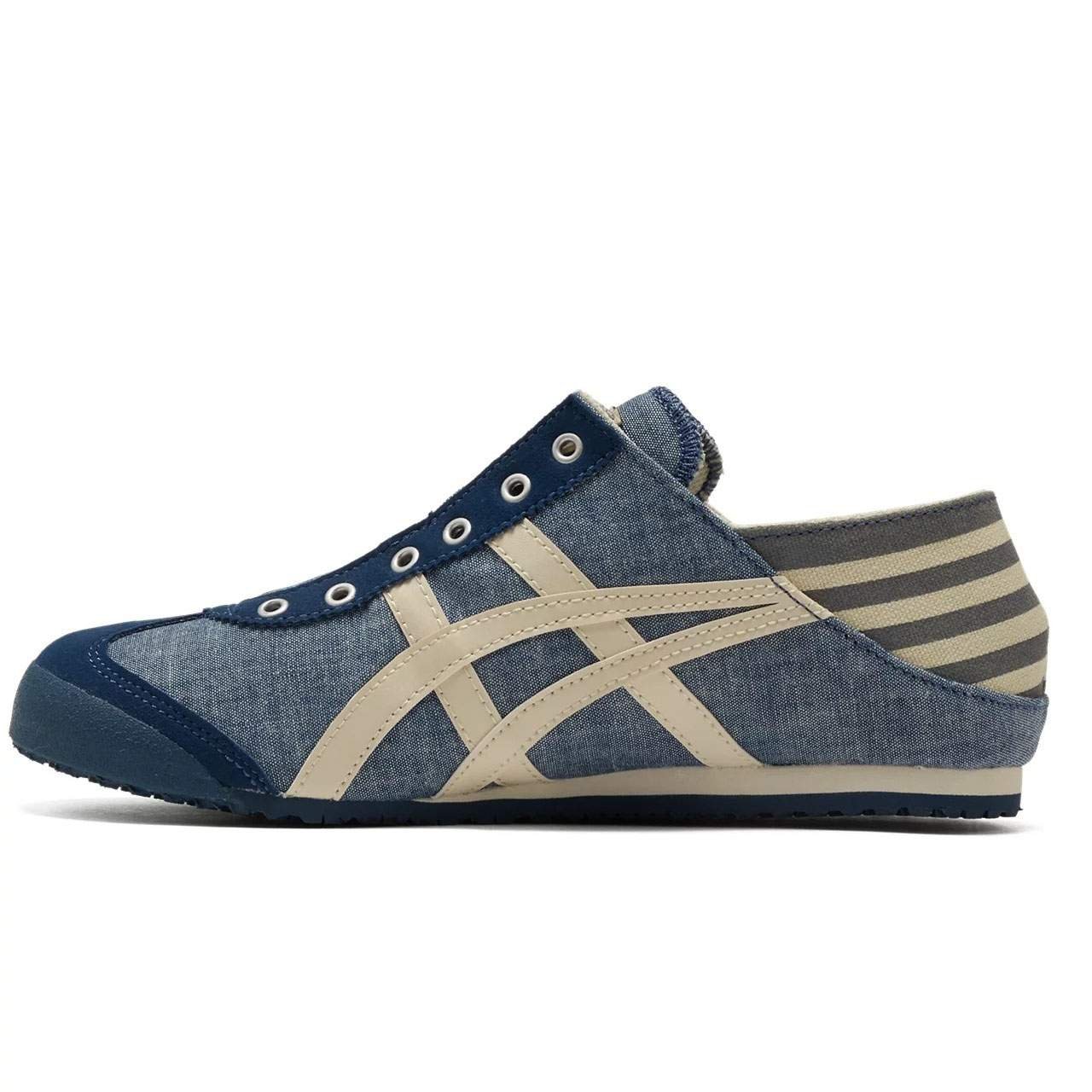 נעלי אוניטסוקה טייגר | Onitsuka Tiger MEXICO 66 PARATY Blue Chambray/Natural – תמונה 2
