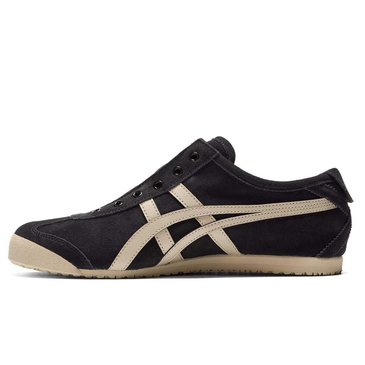 נעלי אוניטסוקה טייגר | Onitsuka Tiger MEXICO 66 SLIP ON Black/Putty – תמונה 2
