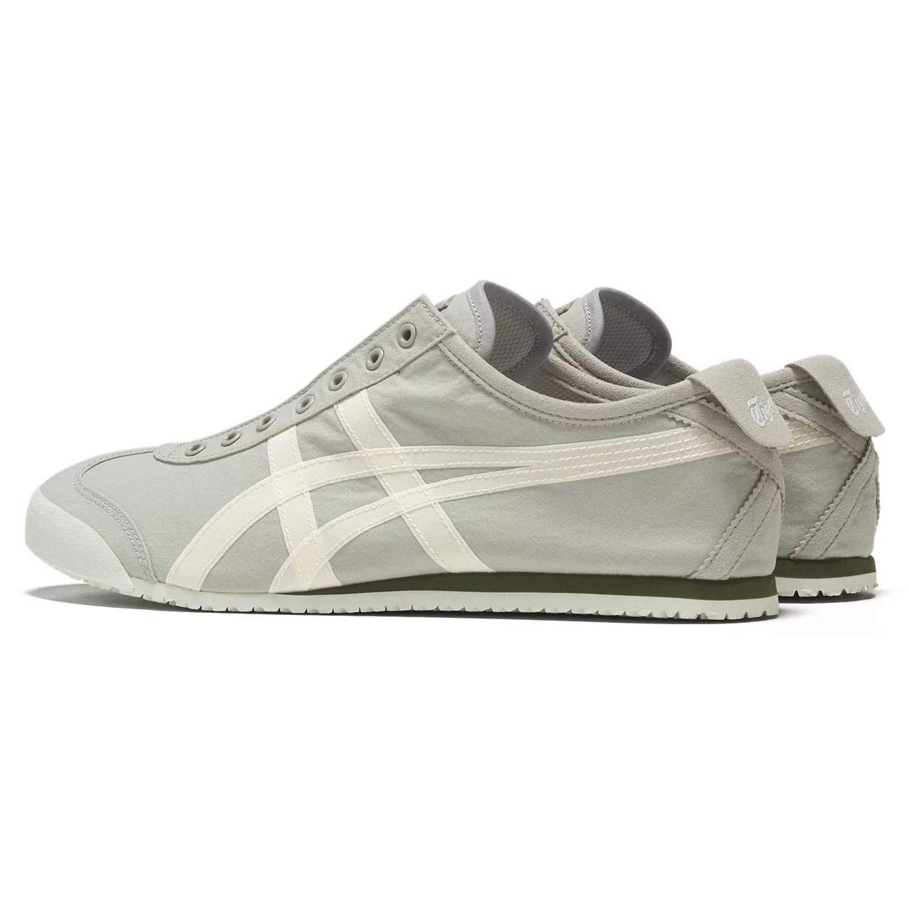נעלי אוניטסוקה טייגר | Onitsuka Tiger MEXICO 66 SLIP ON Oyster Grey/White – תמונה 4