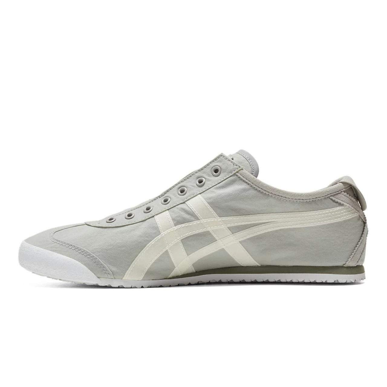 נעלי אוניטסוקה טייגר | Onitsuka Tiger MEXICO 66 SLIP ON Oyster Grey/White – תמונה 2