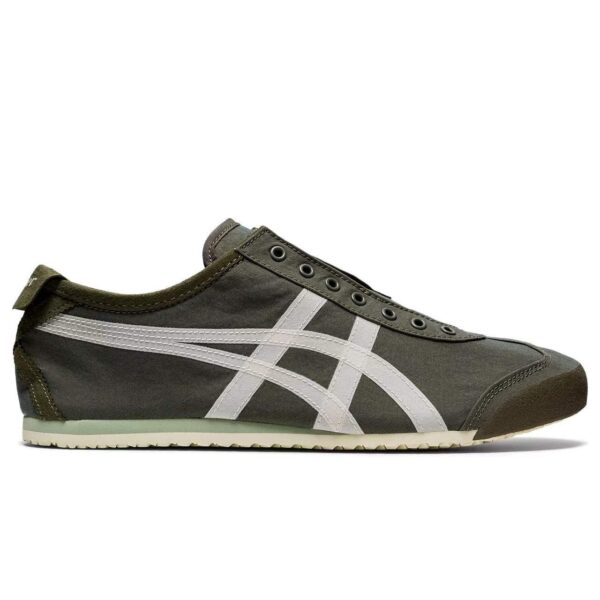 נעלי אוניטסוקה טייגר | Onitsuka Tiger MEXICO 66 SLIP ON Mantle Green/Birch
