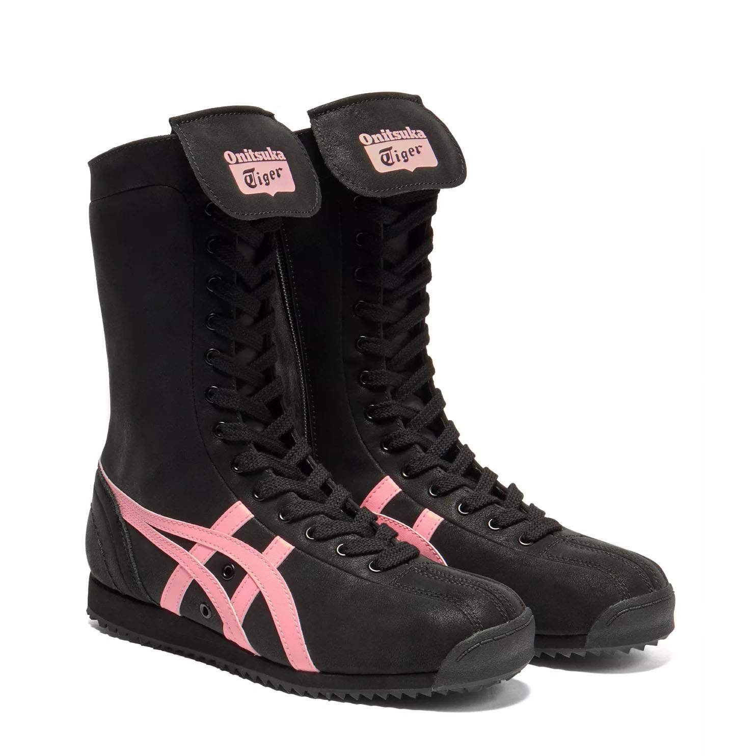 נעלי אוניטסוקה טייגר | Onitsuka Tiger MEXICO 66 BOXING Black/Blossom Pink – תמונה 3