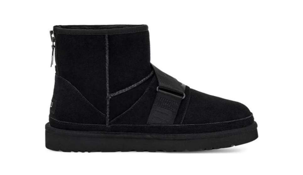 נעלי האג גברים | UGG Men’s Classic Mini Quickclick Boot Black – תמונה 2