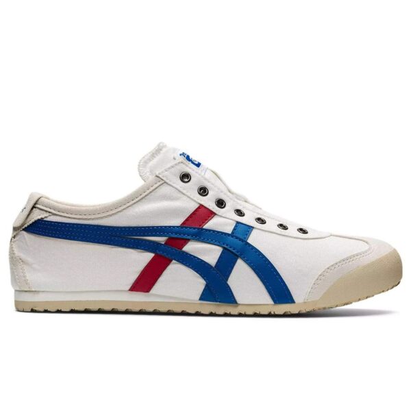 נעלי אוניטסוקה טייגר | Onitsuka Tiger MEXICO 66 SLIP ON White/Tricolor