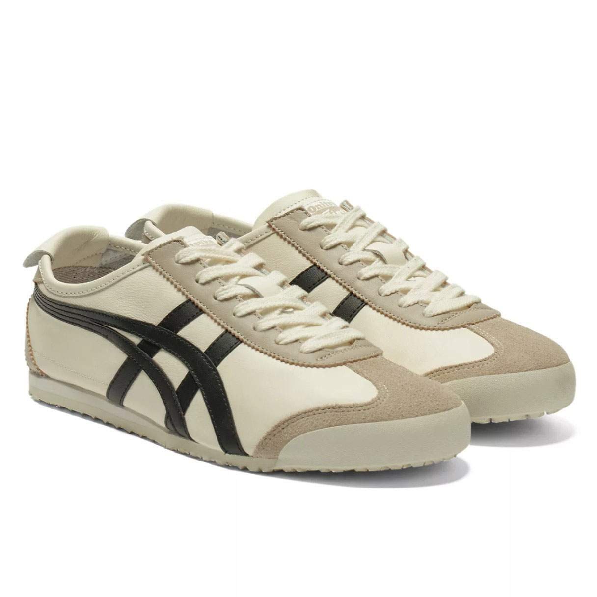 נעלי אוניטסוקה טייגר | Onitsuka Tiger MEXICO 66 Ivory/Black – תמונה 4