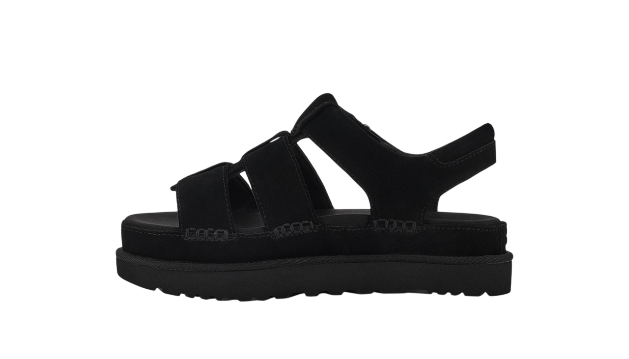 נעלי האג גברים | UGG Goldenstar Strap Sandal Black – תמונה 3