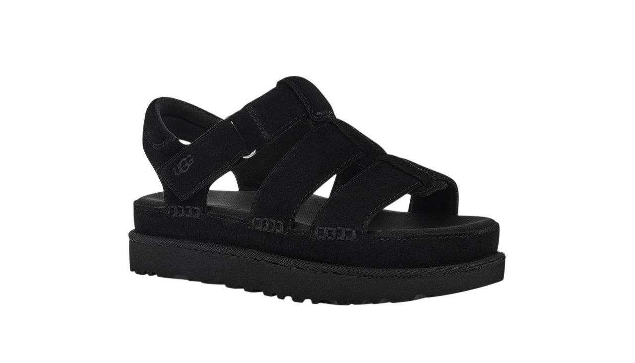 נעלי האג גברים | UGG Goldenstar Strap Sandal Black – תמונה 2