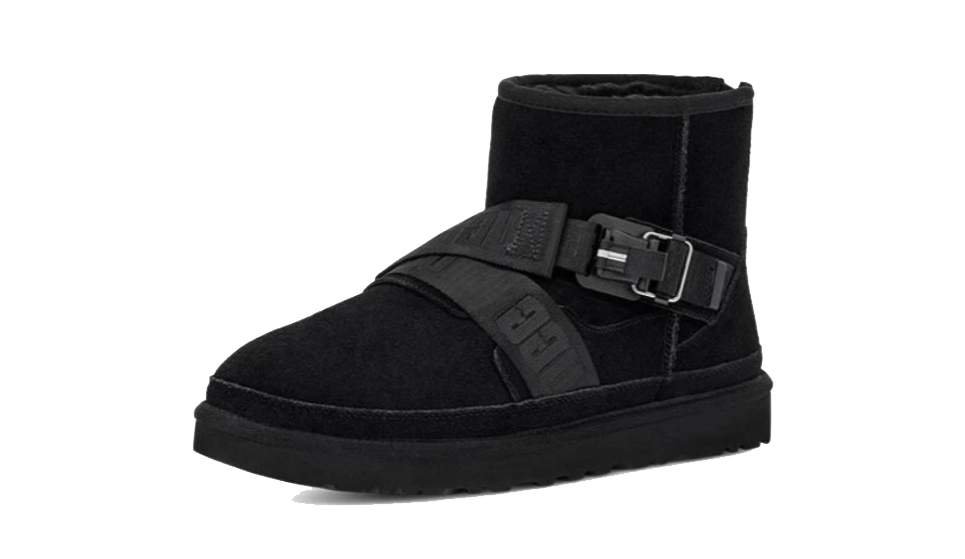 נעלי האג גברים | UGG Men’s Classic Mini Quickclick Boot Black – תמונה 3