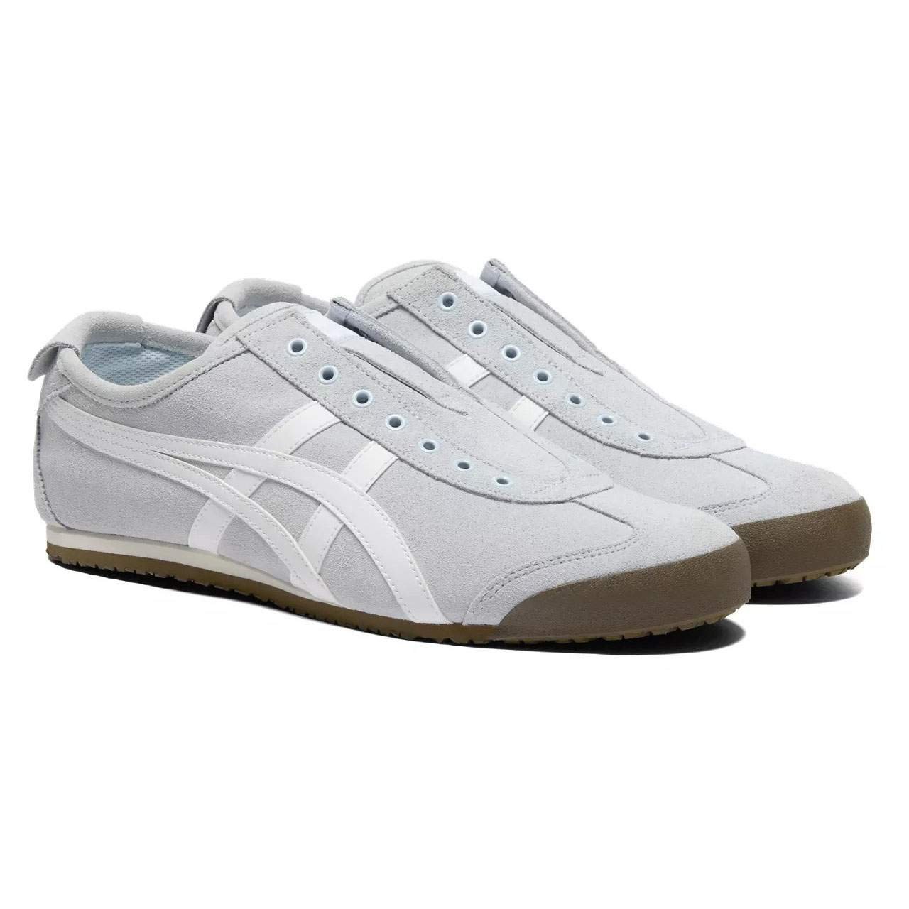 נעלי אוניטסוקה טייגר | Onitsuka Tiger MEXICO 66 SLIP ON Soft Sky/White – תמונה 3