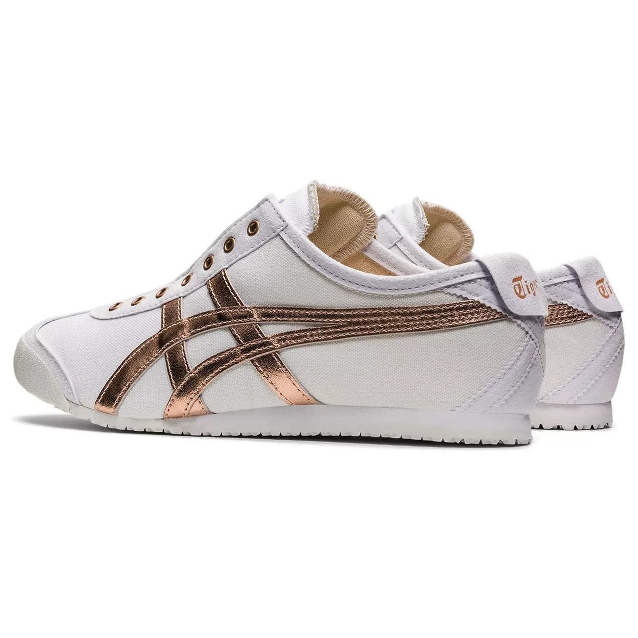 נעלי אוניטסוקה טייגר | Onitsuka Tiger MEXICO 66 SLIP ON White/Rose Gold – תמונה 4