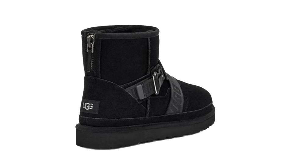 נעלי האג גברים | UGG Men’s Classic Mini Quickclick Boot Black – תמונה 4