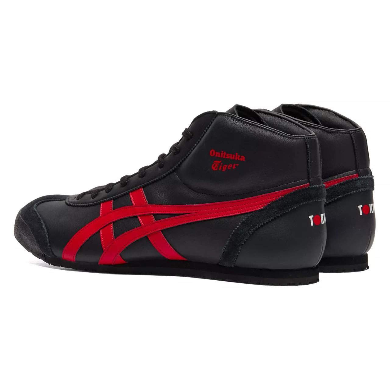 נעלי אוניטסוקה טייגר | Onitsuka Tiger MEXICO Mid Runner Black/Classic Red – תמונה 3