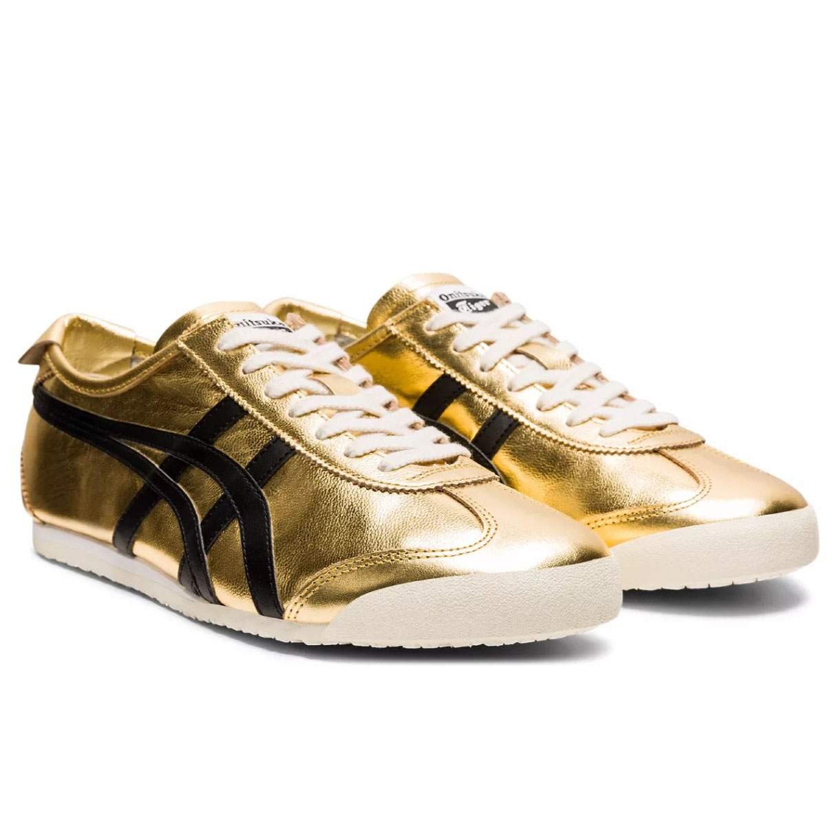 נעלי אוניטסוקה טייגר | Onitsuka Tiger MEXICO 66 Pure Gold/Black – תמונה 4