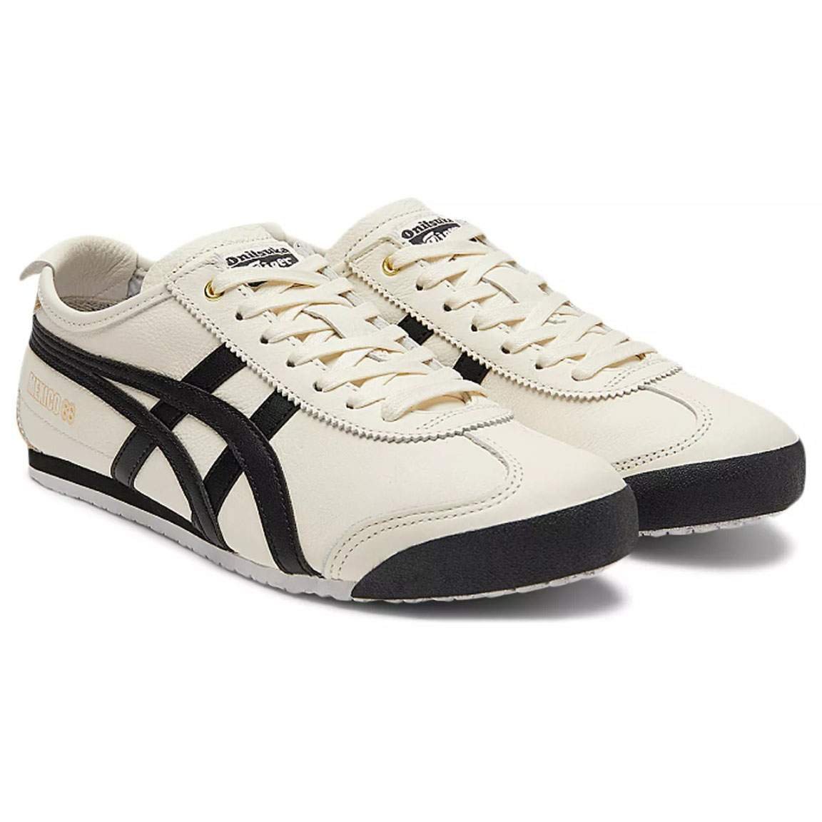 נעלי אוניטסוקה טייגר | Onitsuka Tiger MEXICO 66 Cream/Black – תמונה 3