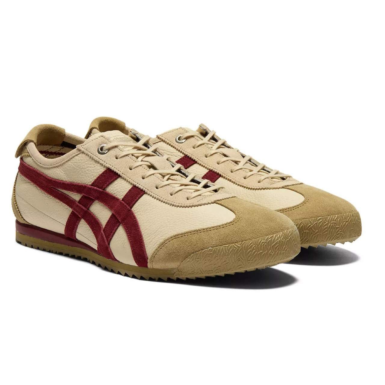 נעלי אוניטסוקה טייגר | Onitsuka Tiger MEXICO 66 SD Beige/Beet Juice – תמונה 4