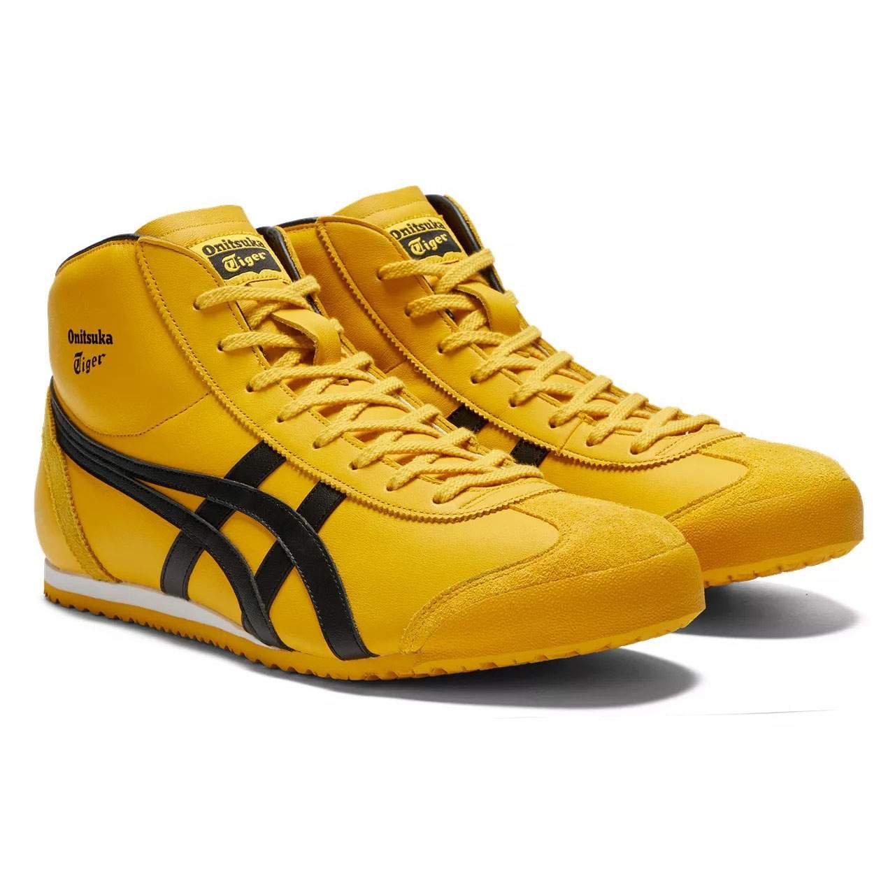 נעלי אוניטסוקה טייגר | Onitsuka Tiger MEXICO Mid Runner Yellow/Black – תמונה 4