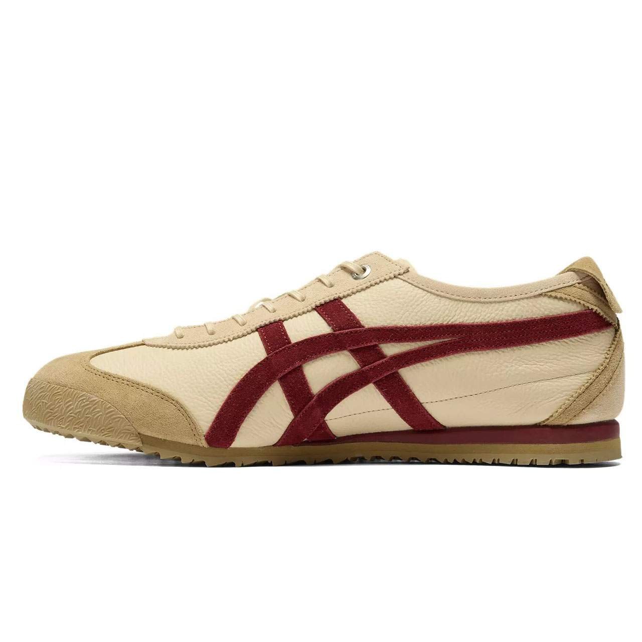 נעלי אוניטסוקה טייגר | Onitsuka Tiger MEXICO 66 SD Beige/Beet Juice – תמונה 2