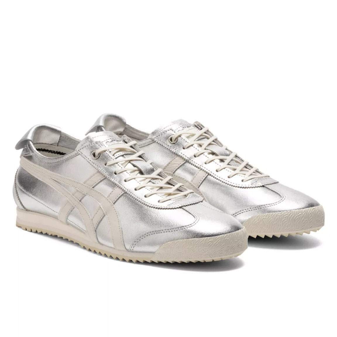 נעלי אוניטסוקה טייגר | Onitsuka Tiger MEXICO 66 SD Pure Silver/Cream – תמונה 3