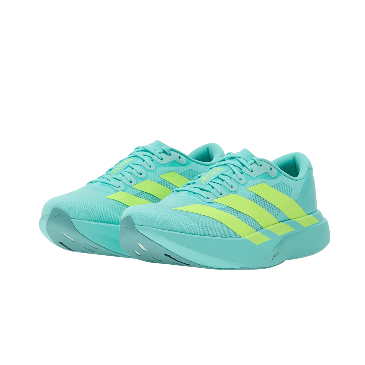 נעלי ריצה של אדידס | Adidas Adizero EVO SL Flash Aqua/ Lucid Lemon – תמונה 4