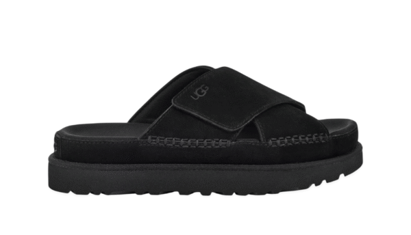 נעלי האג גברים | UGG Goldenstar Cross Slide Black