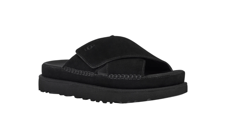 נעלי האג גברים | UGG Goldenstar Cross Slide Black – תמונה 2