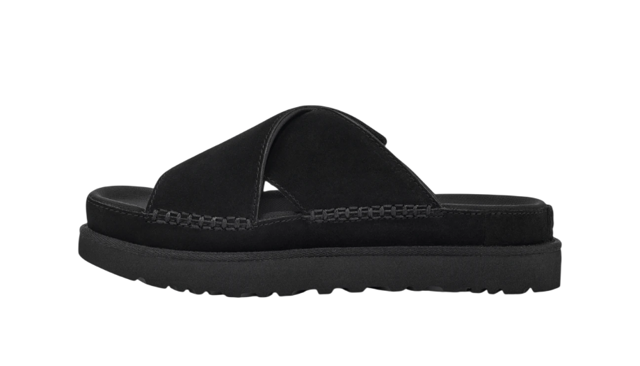 נעלי האג גברים | UGG Goldenstar Cross Slide Black – תמונה 3