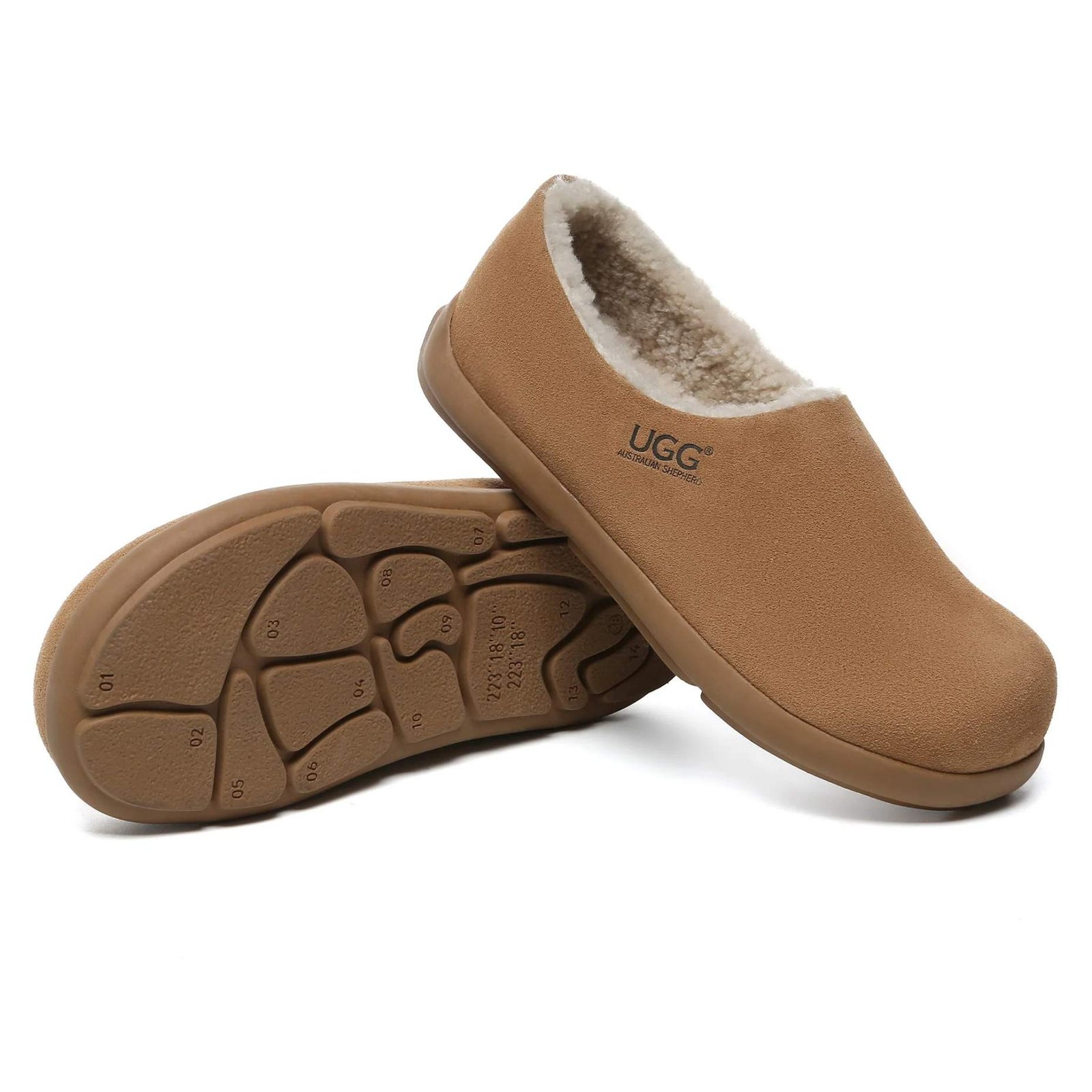 נעלי האג גברים | UGG Men’s Ankle Clog UGG Slippers Chestnut – תמונה 5