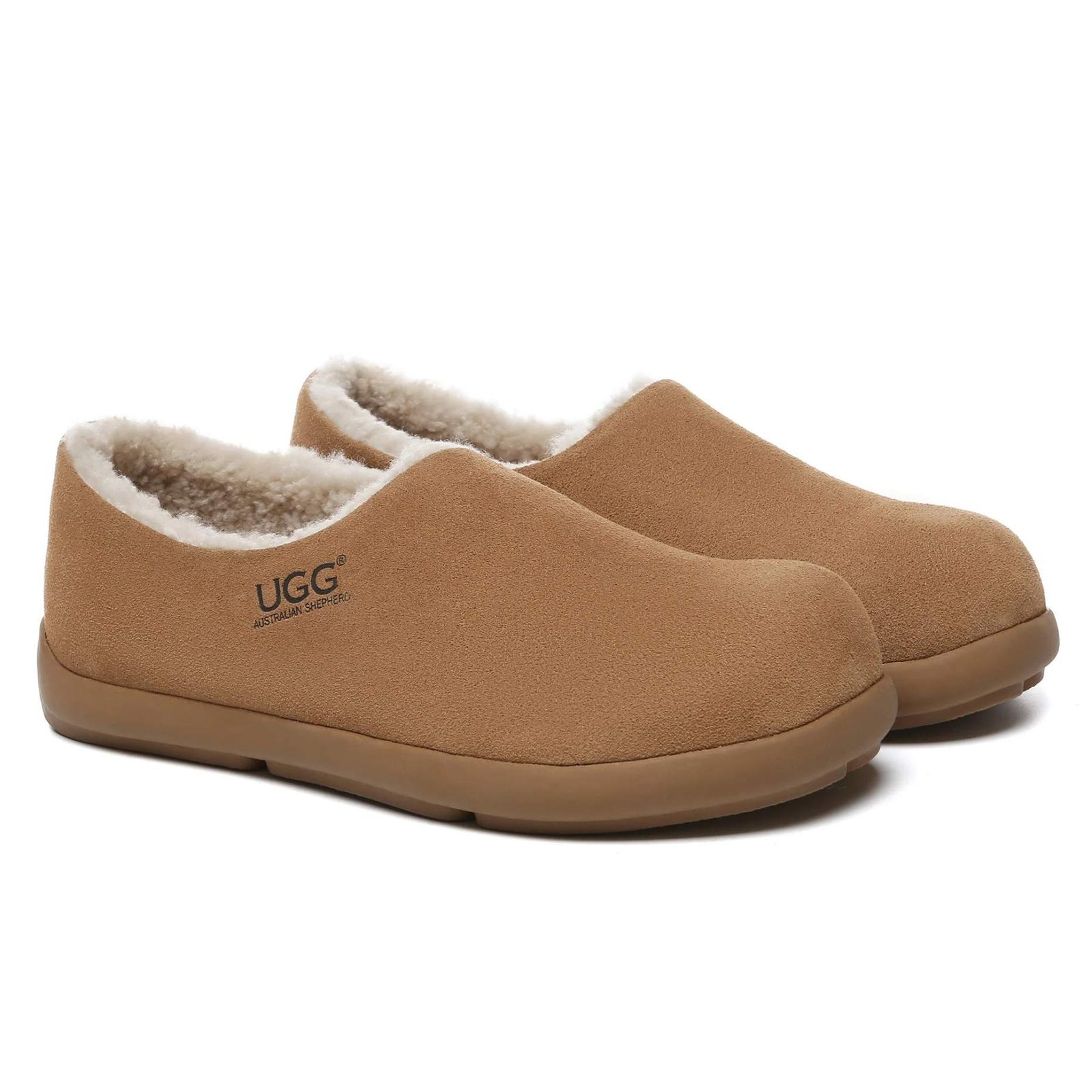 נעלי האג גברים | UGG Men’s Ankle Clog UGG Slippers Chestnut – תמונה 4