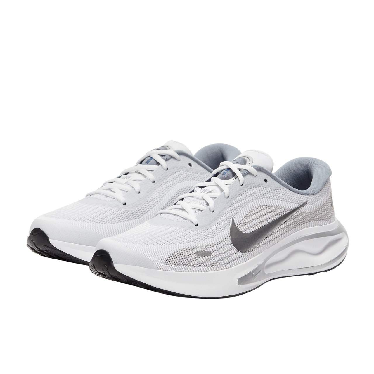 נעלי ריצות נייק | Nike Journey Run White/Metallic Silver – תמונה 2