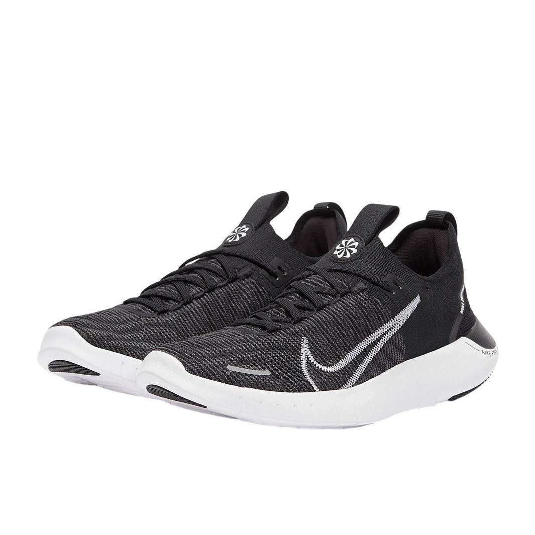 נעלי ריצות נייק | Nike Free Run Flyknit Next Nature Black/White – תמונה 2