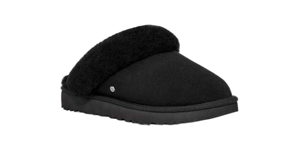 נעלי האג | UGG Classic Slipper II BLACK – תמונה 3