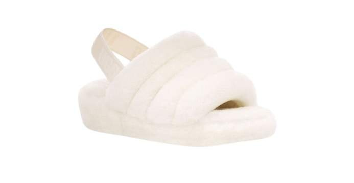 נעלי האג | UGG Fluff Yeah Slide White – תמונה 3