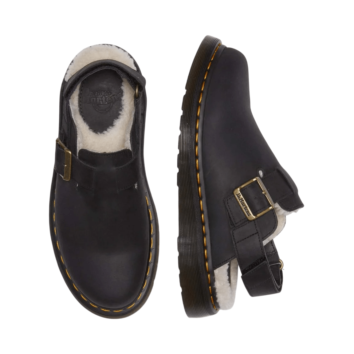 ד״ר מרטנס | Dr Martens Jorge II Faux Fur Lined Mules – תמונה 4