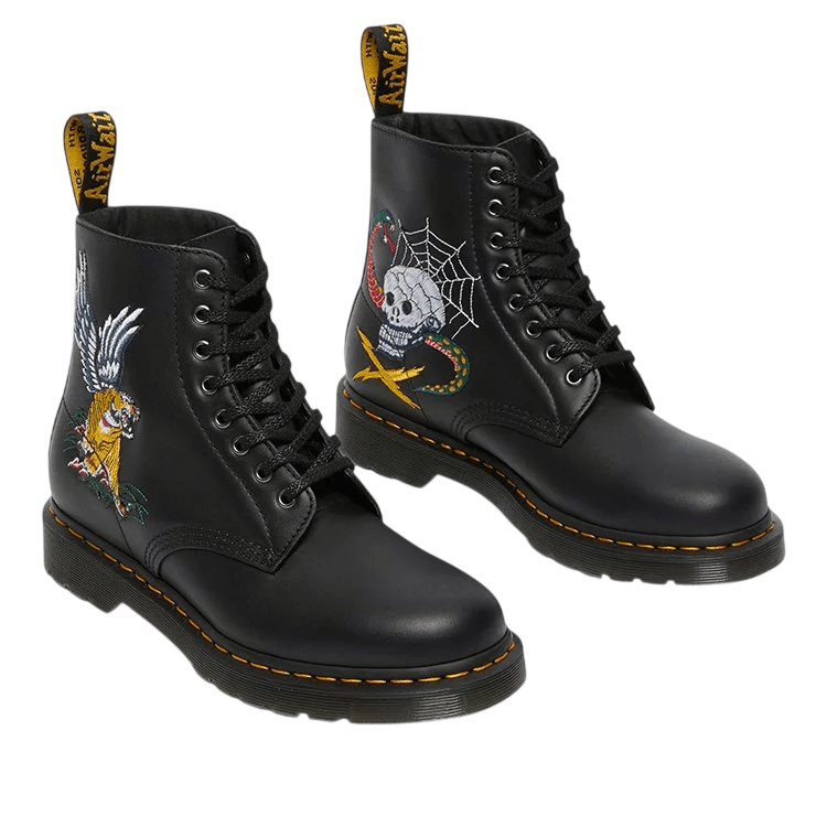ד״ר מרטנס | Dr Martens 1460 Souvenir Embroidered Leather Boots – תמונה 2