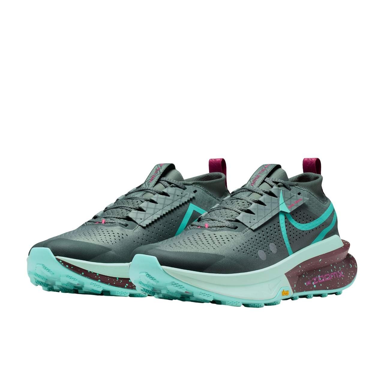 נעלי ריצות נייק | Nike Zegama 2 Trail Clay Green/Bleached Turq – תמונה 2