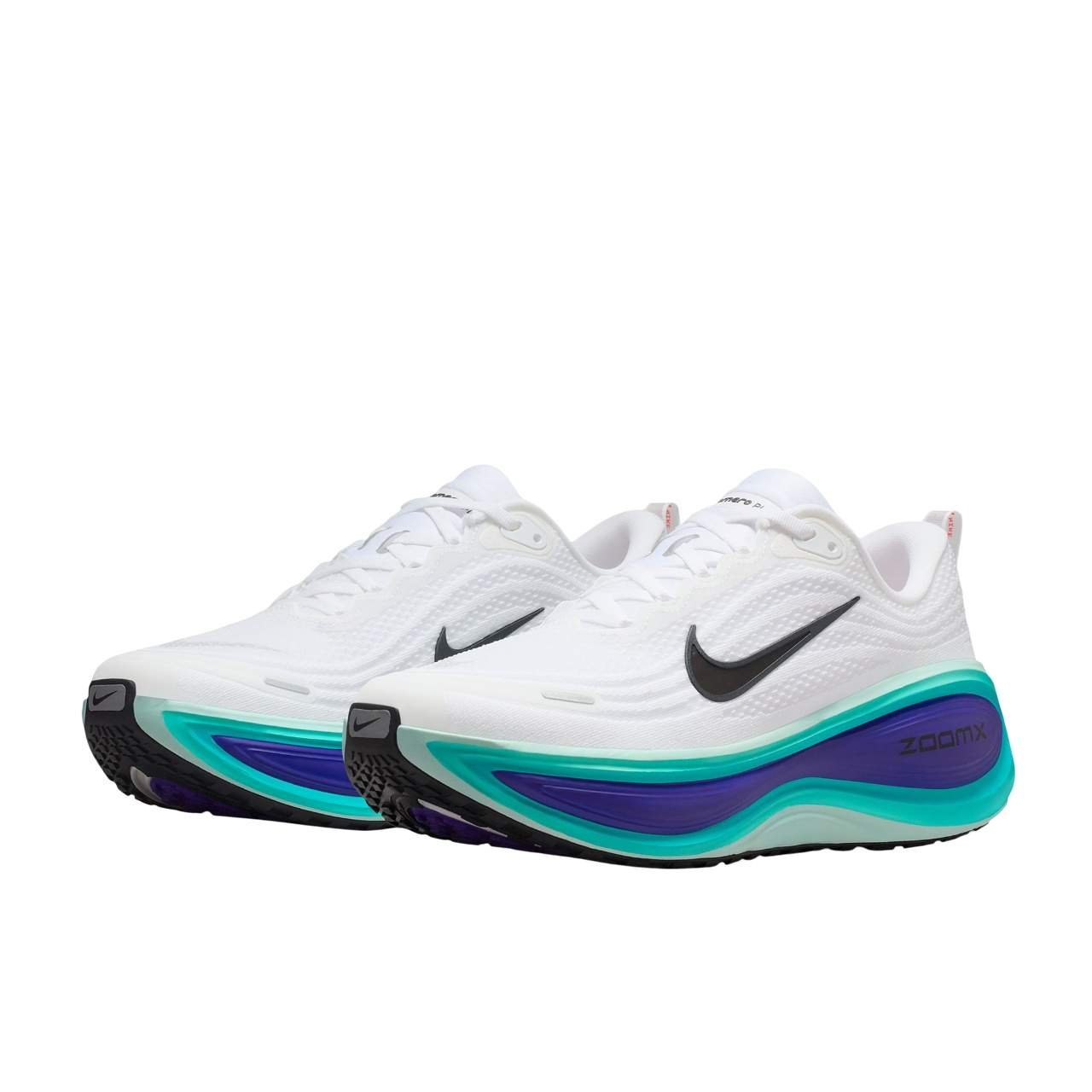 נעלי ריצות נייק | Nike Vomero Plus White/Black – תמונה 2