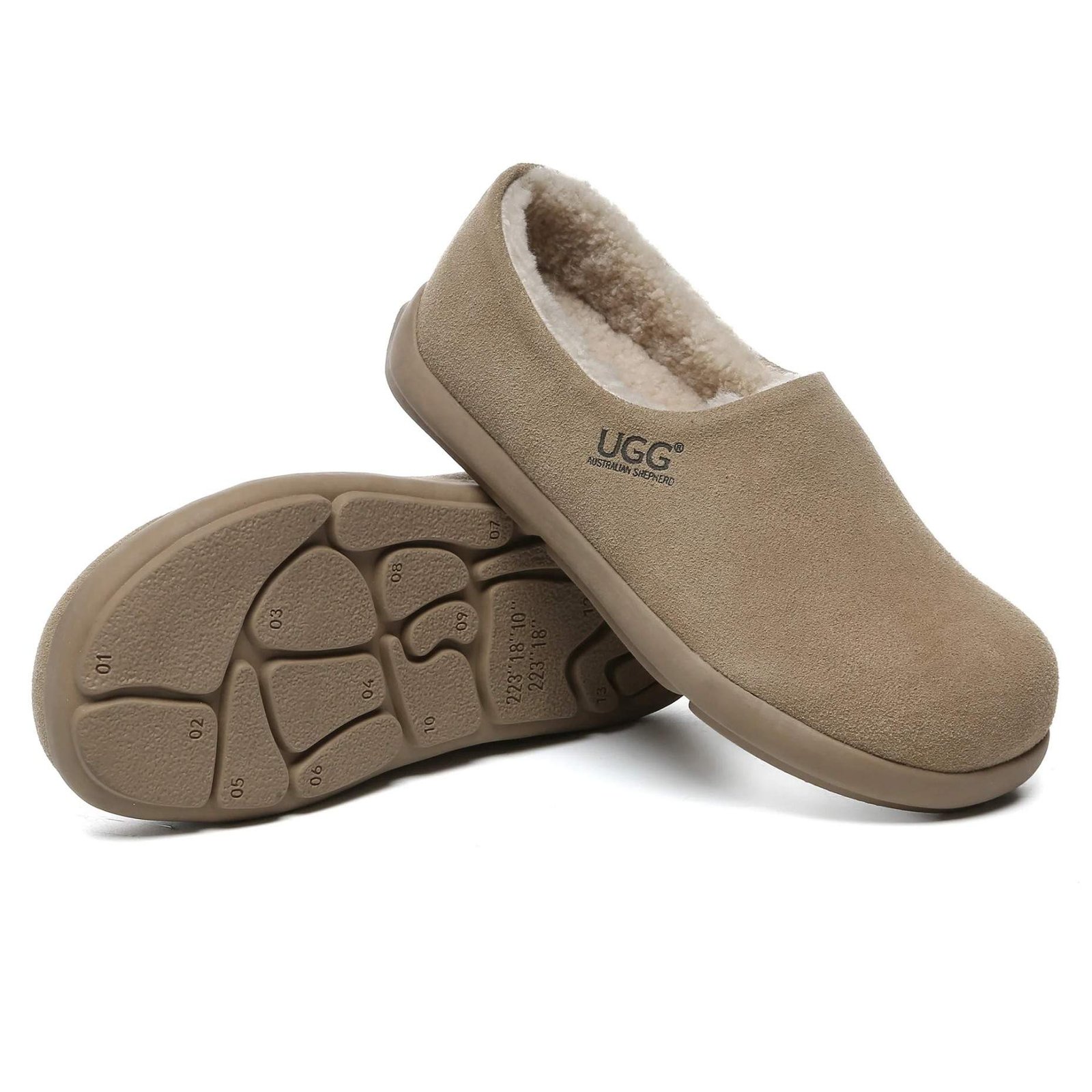 נעלי האג גברים | UGG Men’s Ankle Clog UGG Slippers Sand – תמונה 5