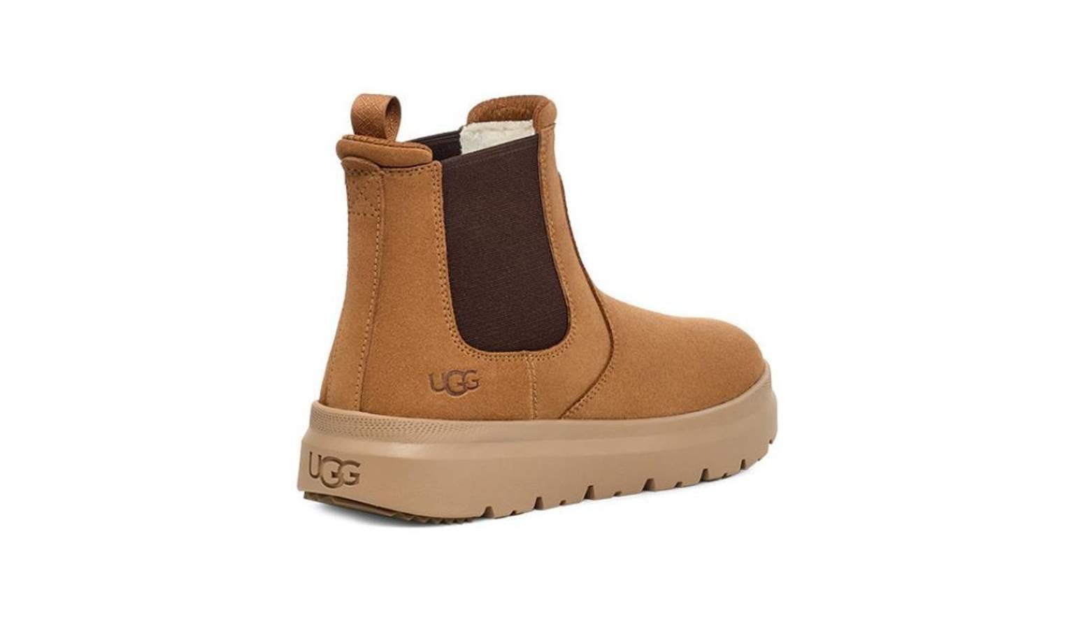 נעלי האג גברים | UGG Men’s Burleigh Chelsea Boot Chestnut – תמונה 3